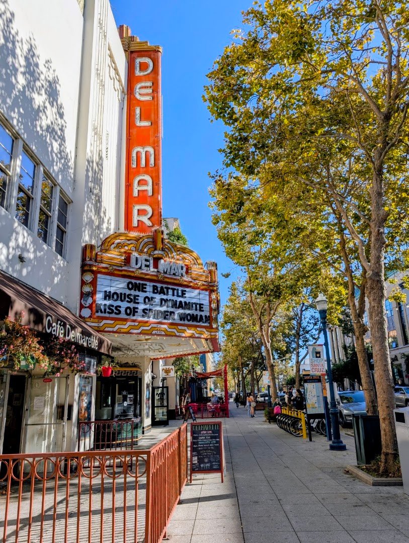 Storefront of Cafe Delmarette, specialty coffee shop in Santa Cruz