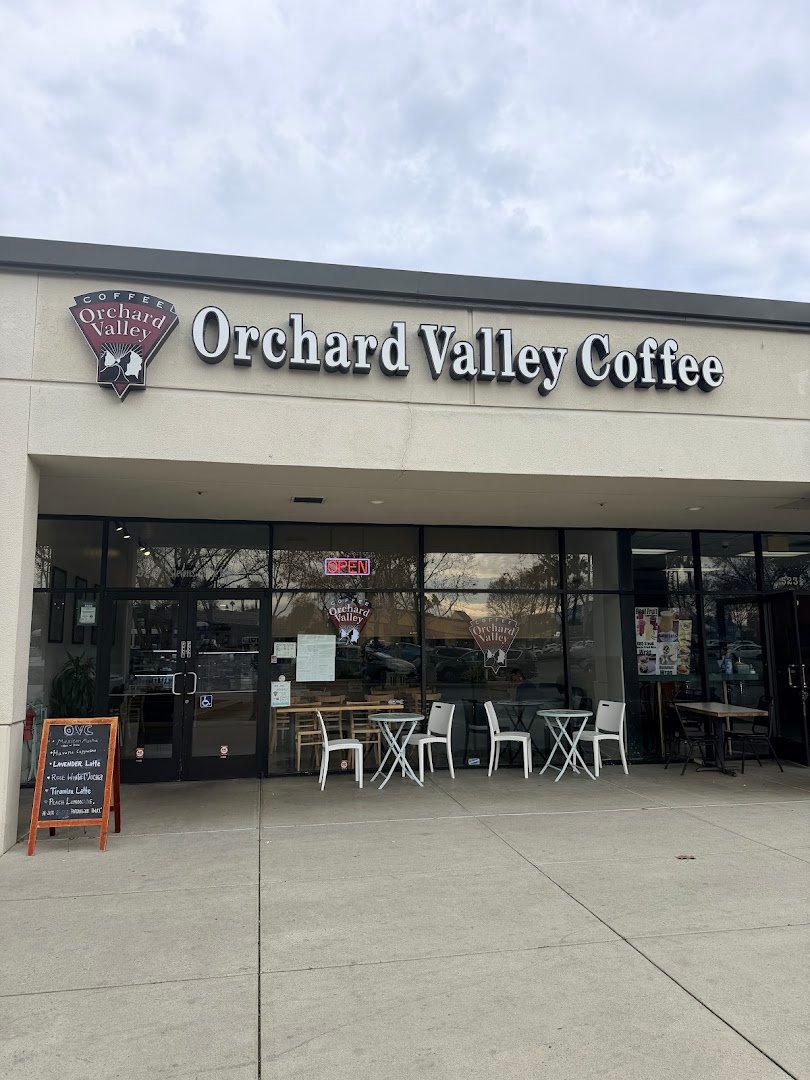 Storefront of Orchard Valley Coffee, specialty coffee shop in San Jose