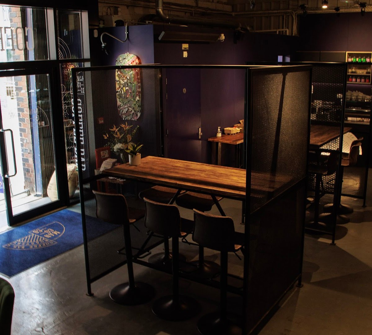 Interior of Mancoco Coffee Bar, Roastery & Barista Training School, specialty coffee shop in Manchester