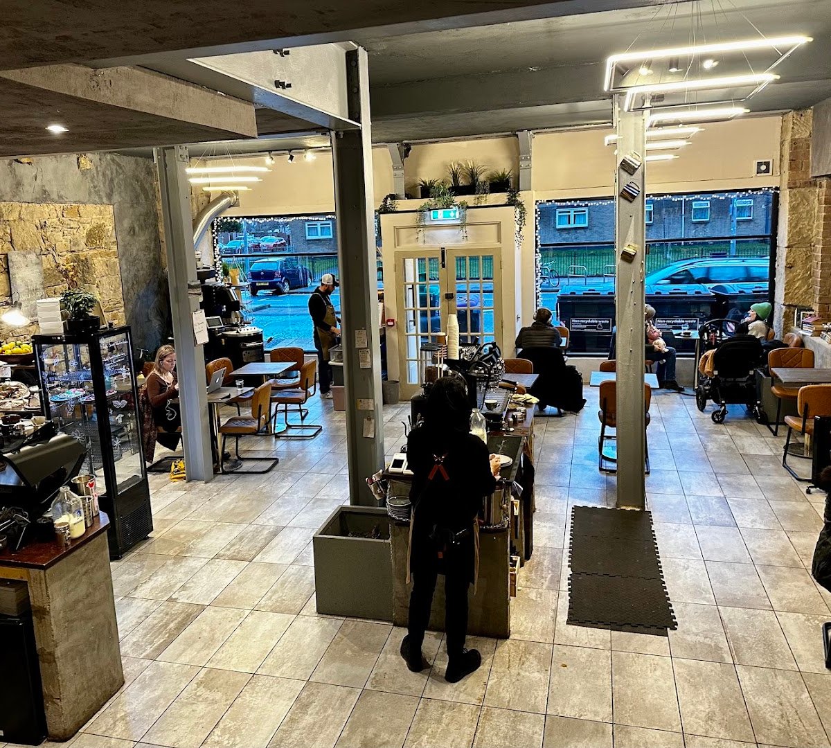 Interior of Tanifiki, specialty coffee shop in Edinburgh