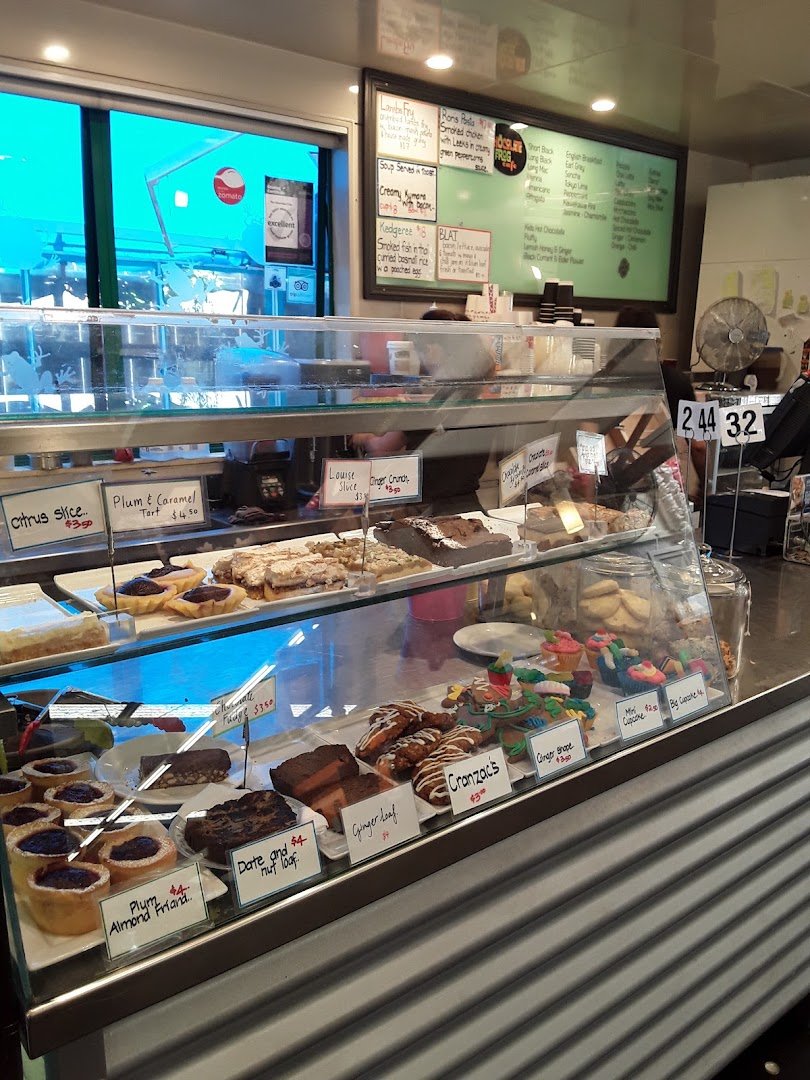 Interior of Chocolate Frog Cafe, specialty coffee shop in Wellington