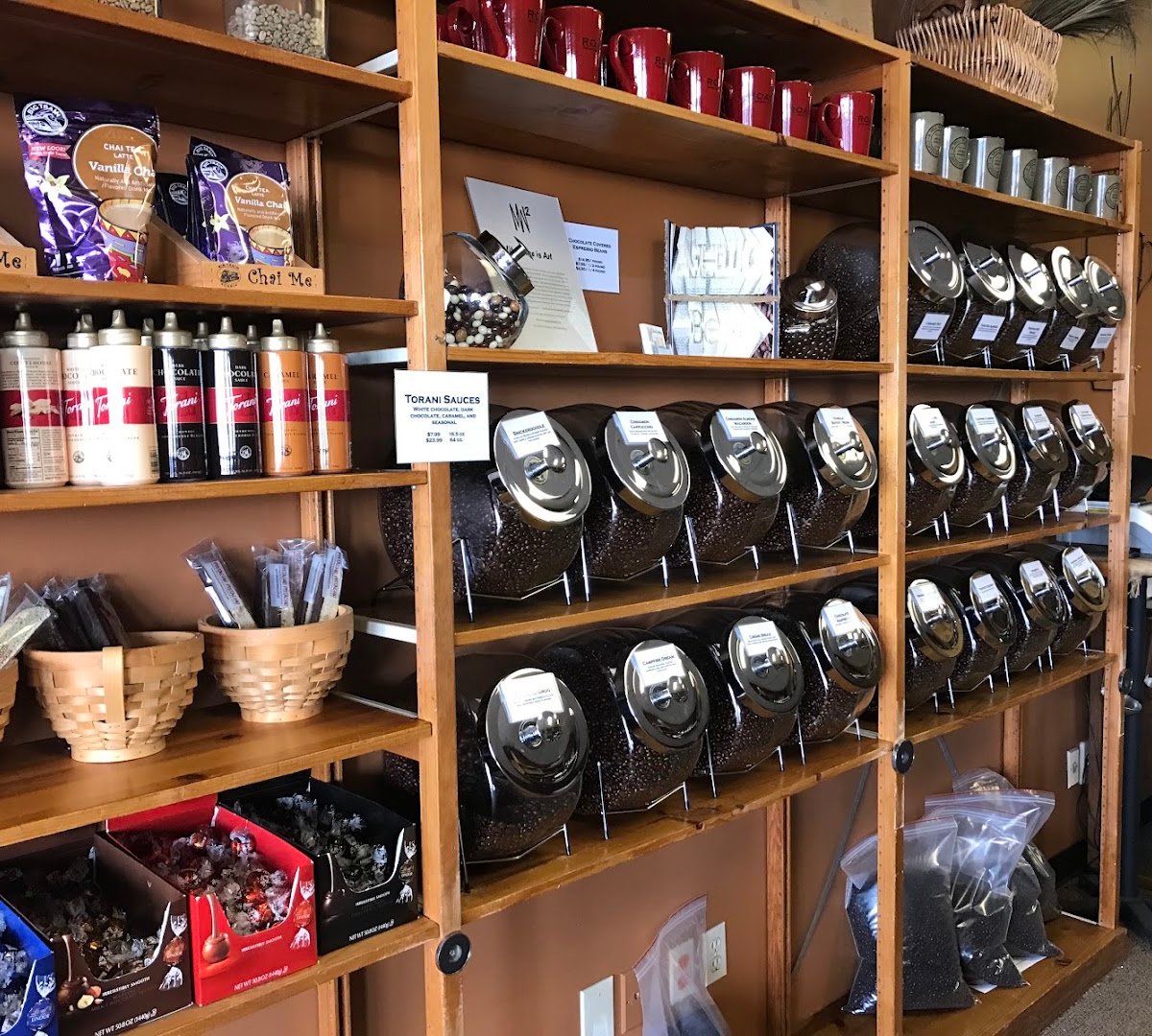 Interior of A Hill of Beans Coffee Roasters, specialty coffee shop in Omaha