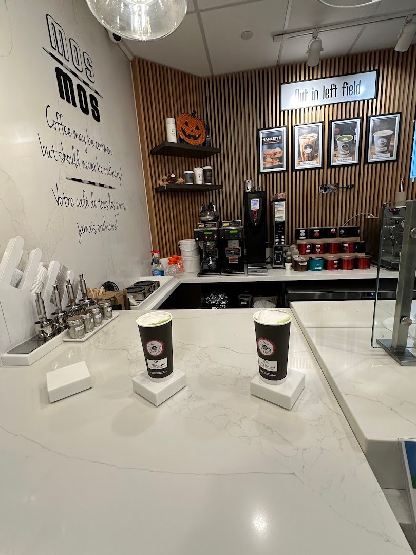 Interior of Mos Mos Coffee & Cookie Shop, specialty coffee shop in Toronto