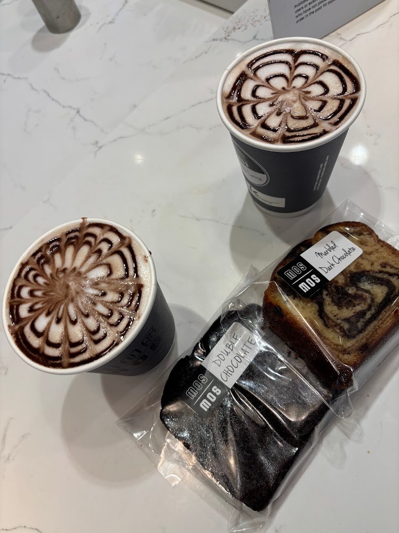 Coffee at Mos Mos Coffee & Cookie Shop, specialty coffee shop in Toronto