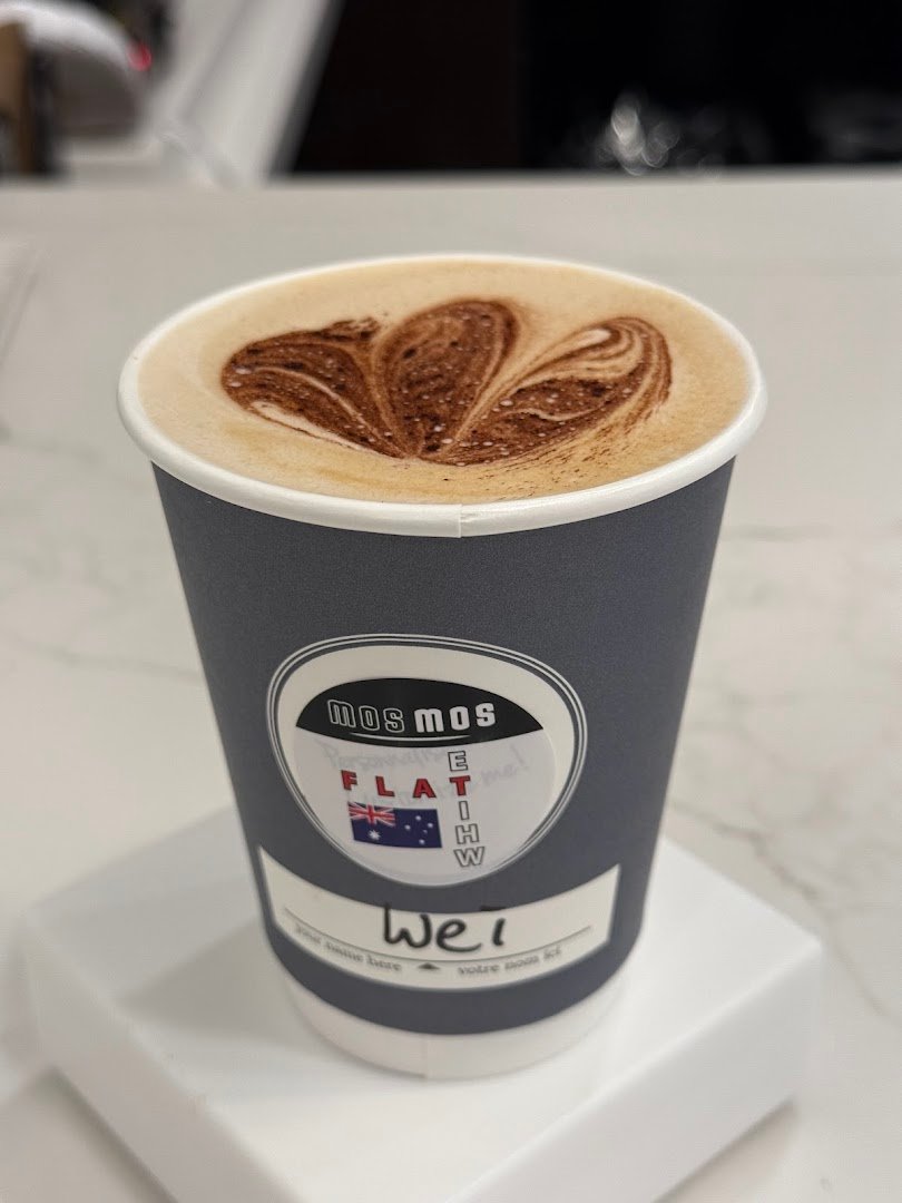 Coffee at Mos Mos Coffee & Cookie Shop, specialty coffee shop in Toronto