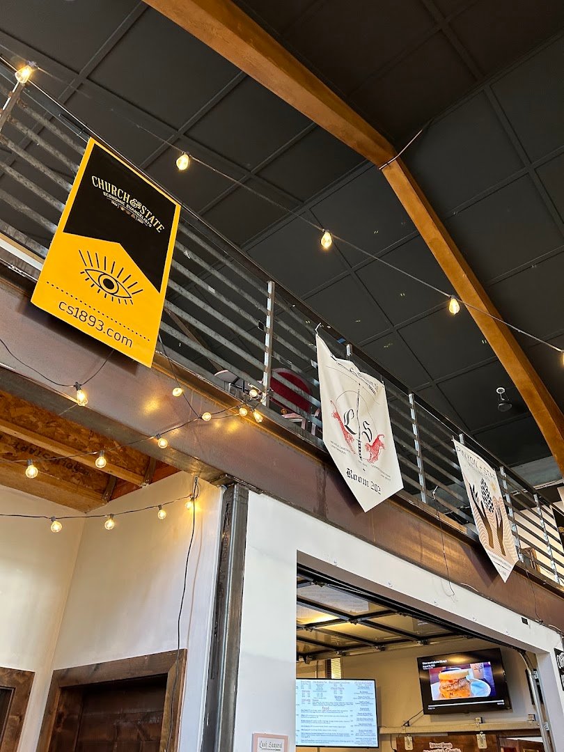 Interior of Hallowed Grounds Cafe & Gifts, specialty coffee shop in Salt Lake City