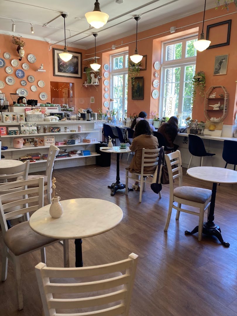 Interior of Seasons Coffee Roasters, specialty coffee shop in Sacramento