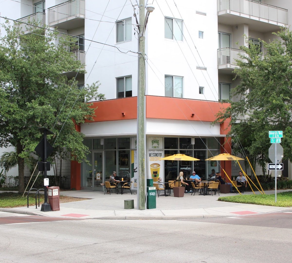 Storefront of Kahwa Coffee, specialty coffee shop in Tampa-St. Petersburg