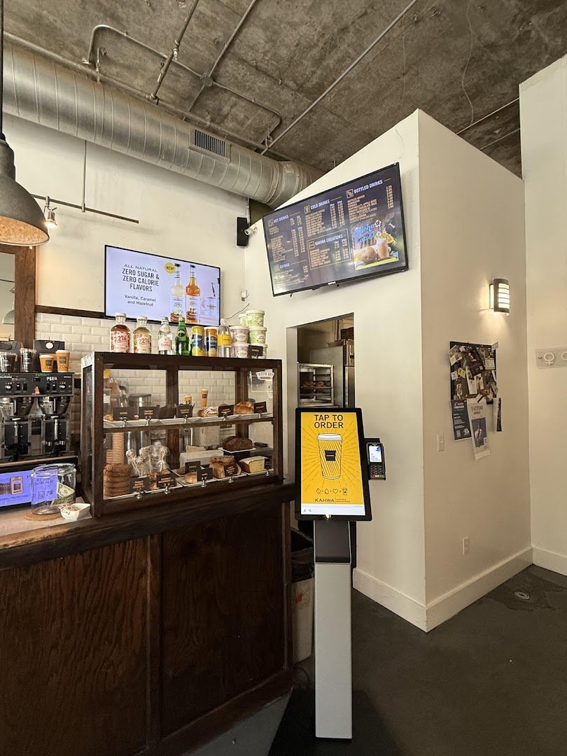 Interior of Kahwa Coffee, specialty coffee shop in Tampa-St. Petersburg