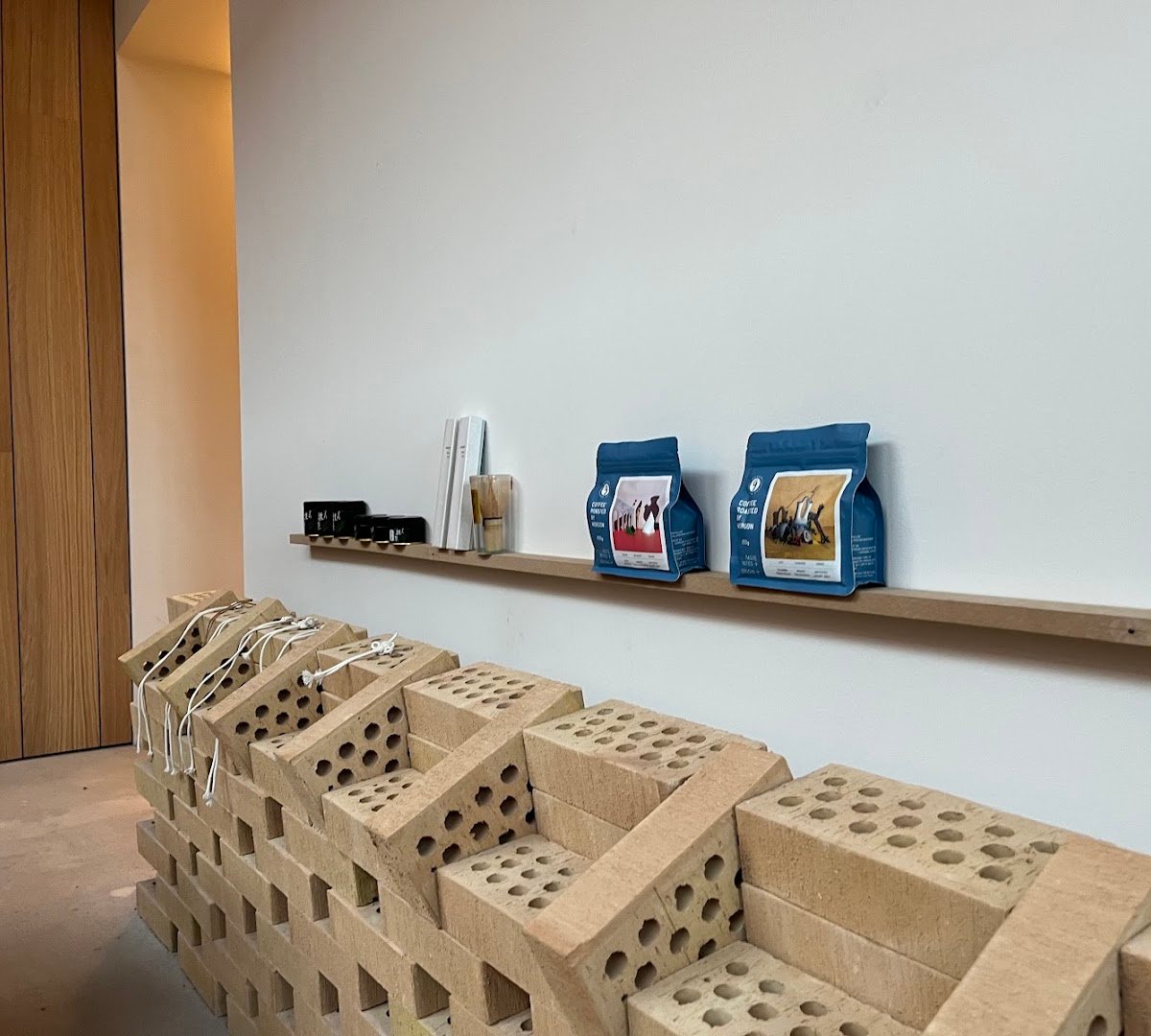 Interior of Balue, specialty coffee shop in Stockholm