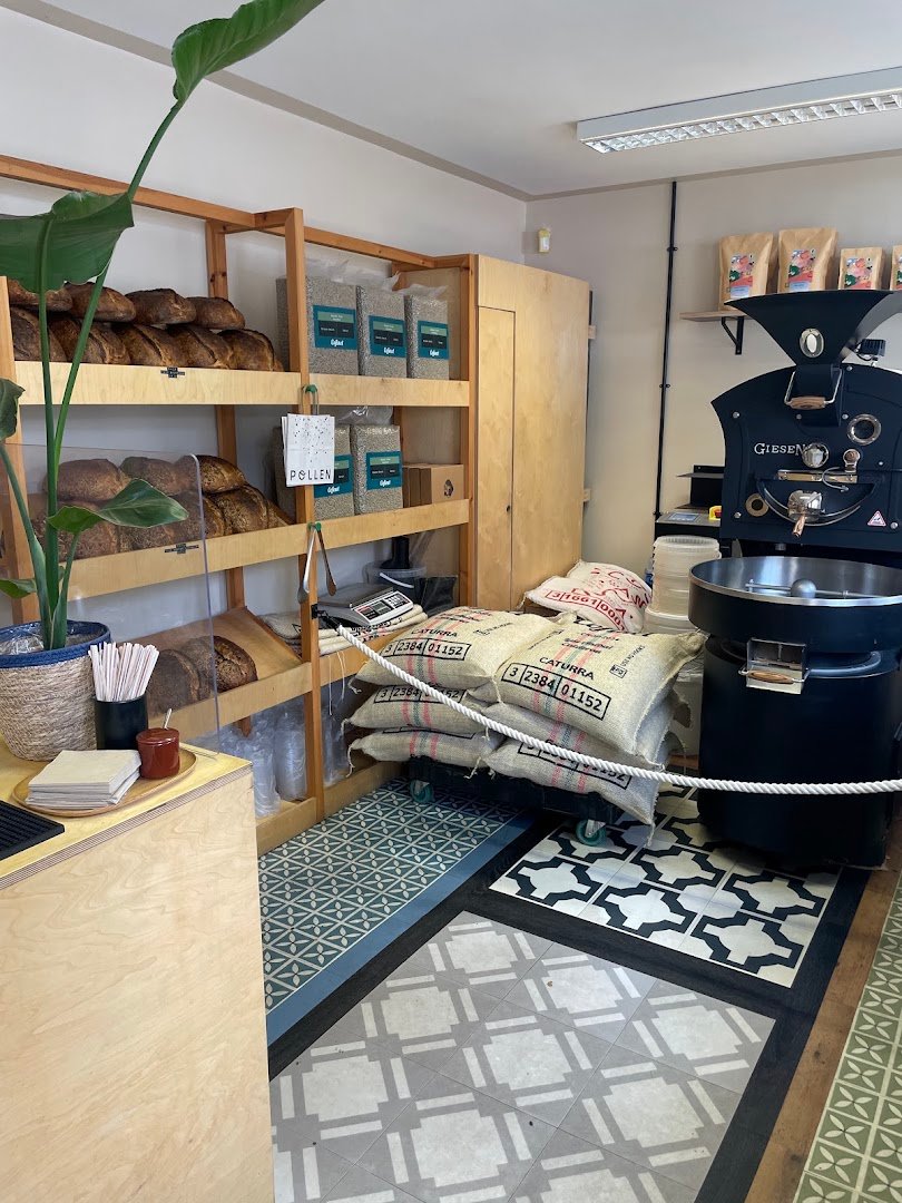Interior of Kobean Coffee Roasters, specialty coffee shop in Manchester