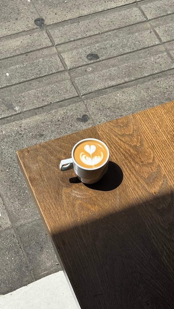 Coffee at A tot, specialty coffee shop in Athens