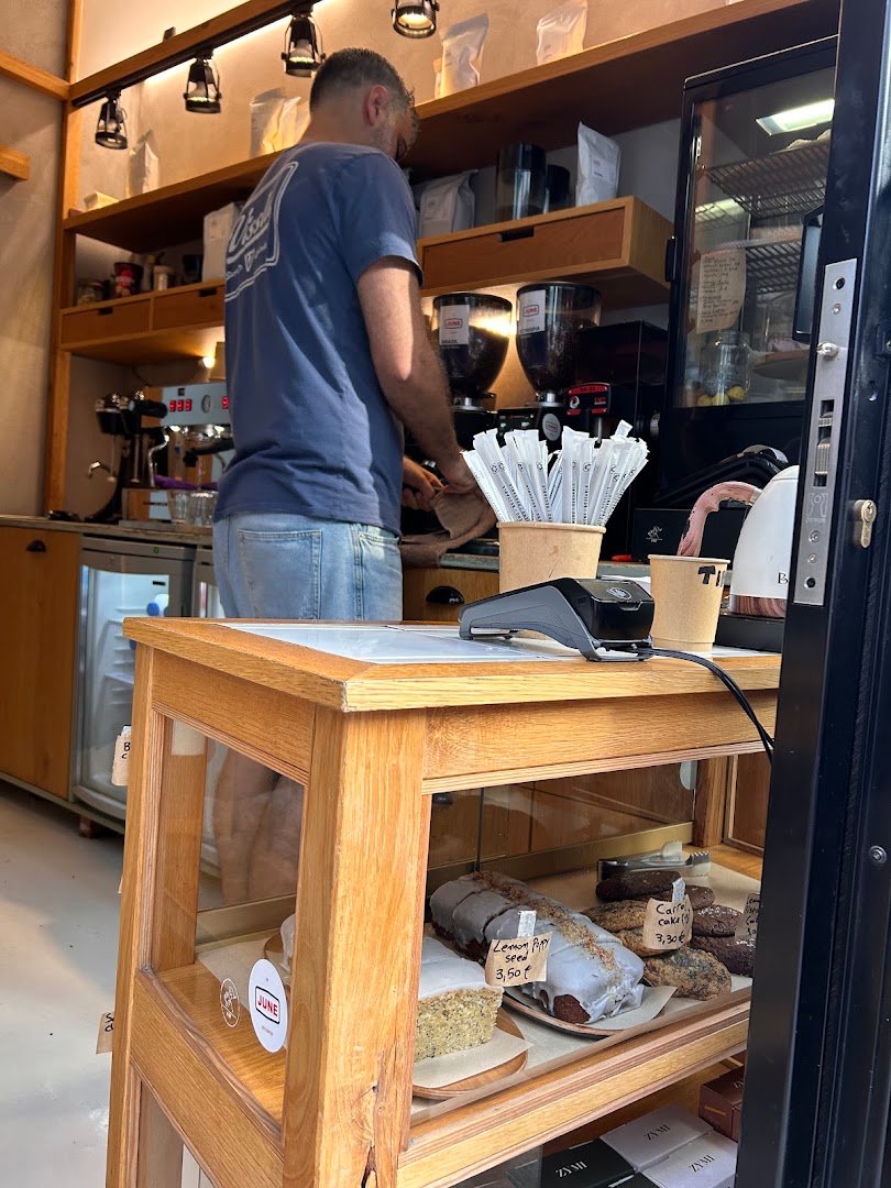 Interior of A tot, specialty coffee shop in Athens