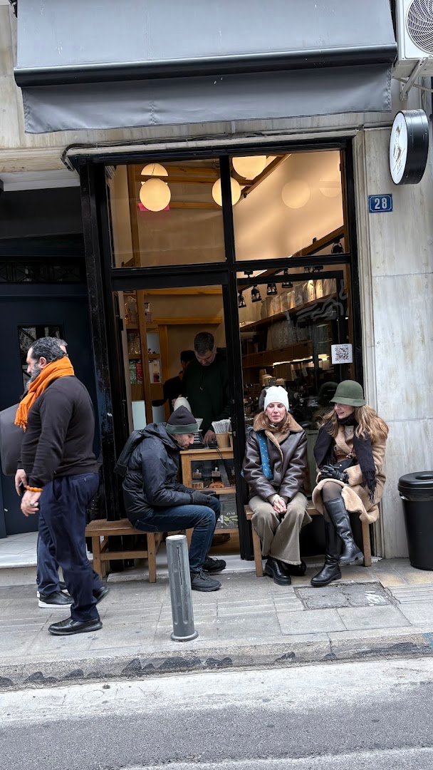Storefront of A tot, specialty coffee shop in Athens