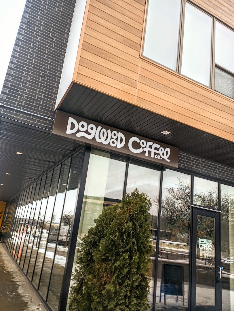 Storefront of Dogwood Coffee - St. Paul, specialty coffee shop in Minneapolis