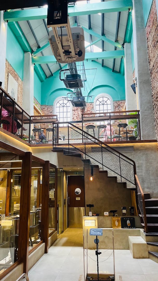 Interior of The Cacao Mill by Subko, specialty coffee shop in Mumbai
