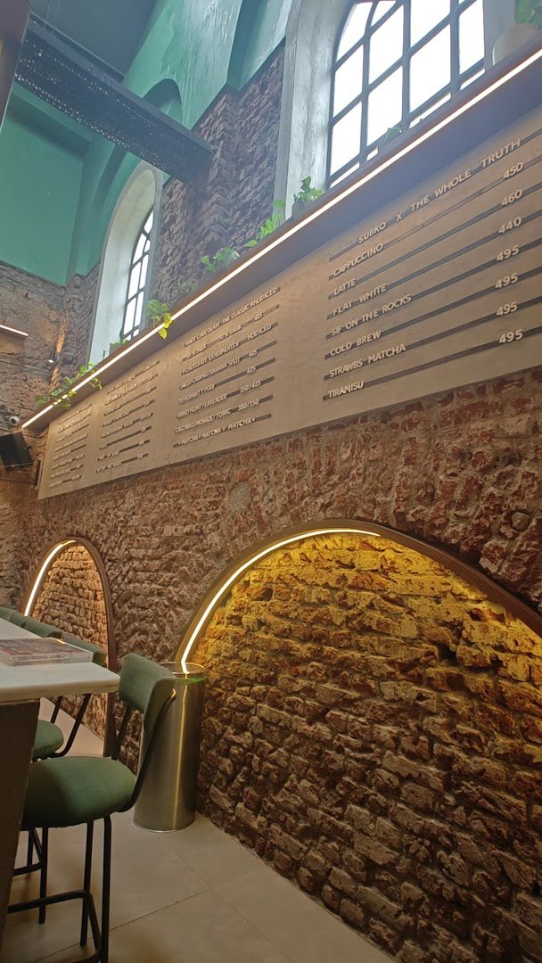 Interior of The Cacao Mill by Subko, specialty coffee shop in Mumbai
