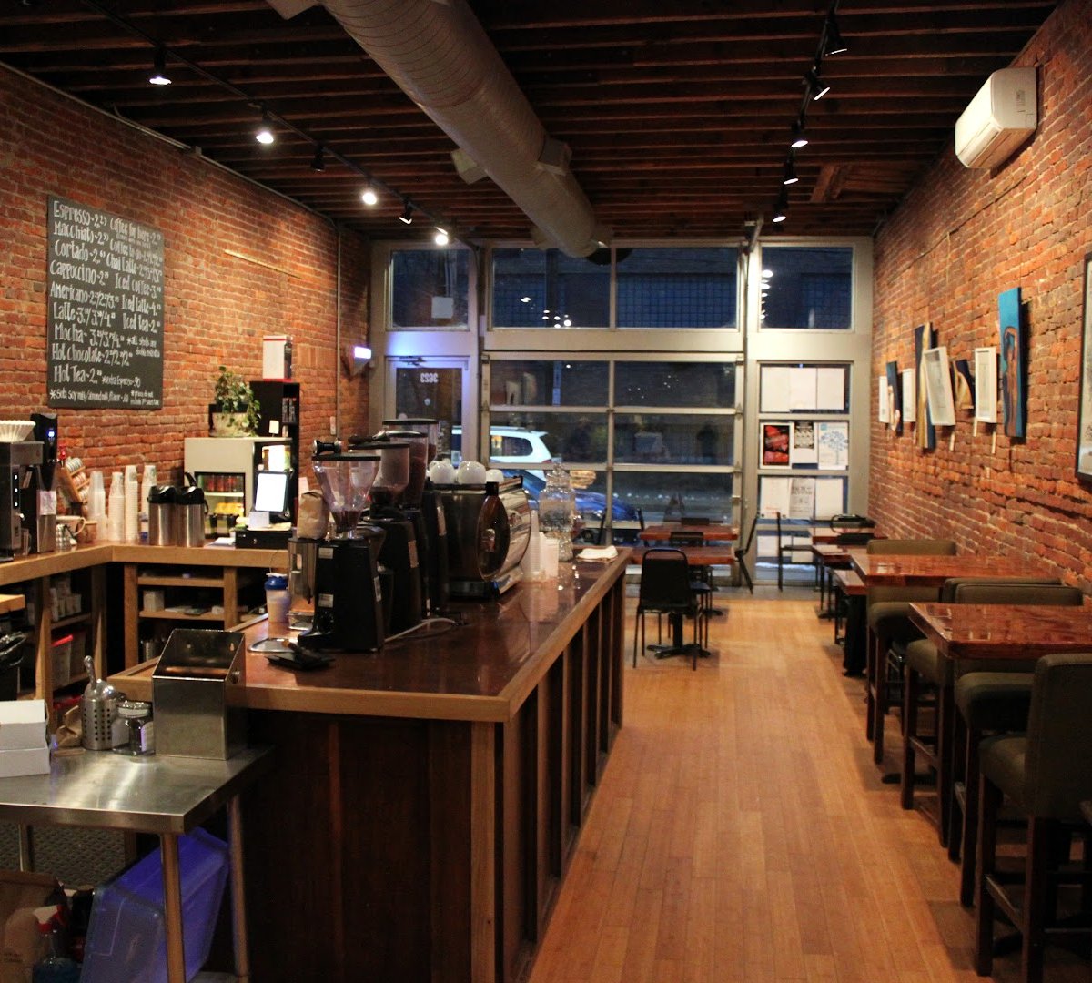 Interior of Espresso A Mano, specialty coffee shop in Pittsburgh