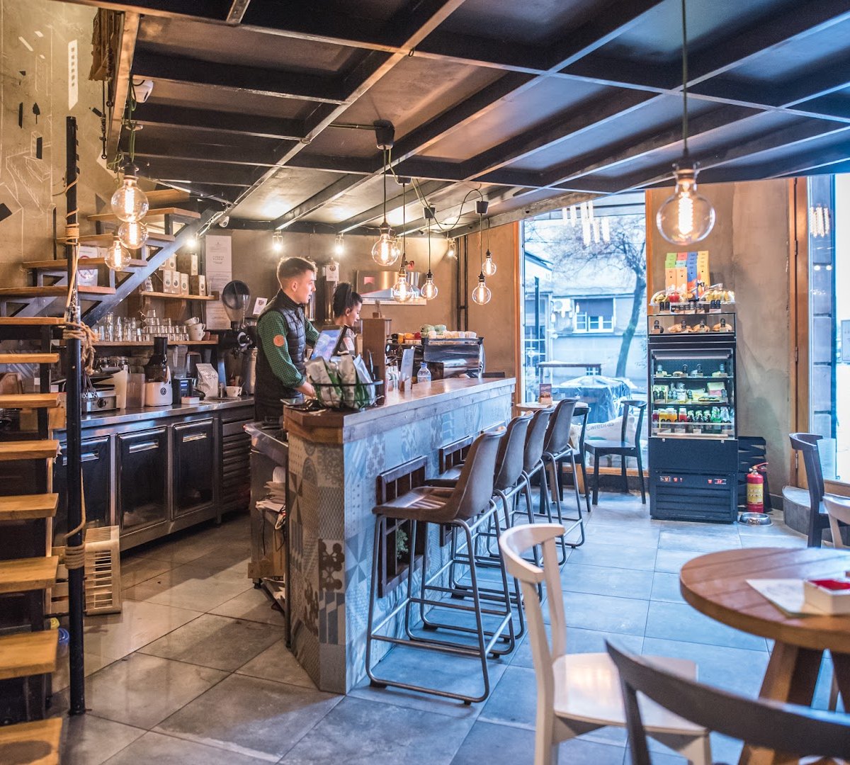 Interior of Kafeterija Dorćol, specialty coffee shop in Belgrade