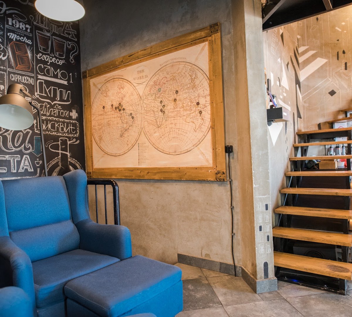 Interior of Kafeterija Dorćol, specialty coffee shop in Belgrade
