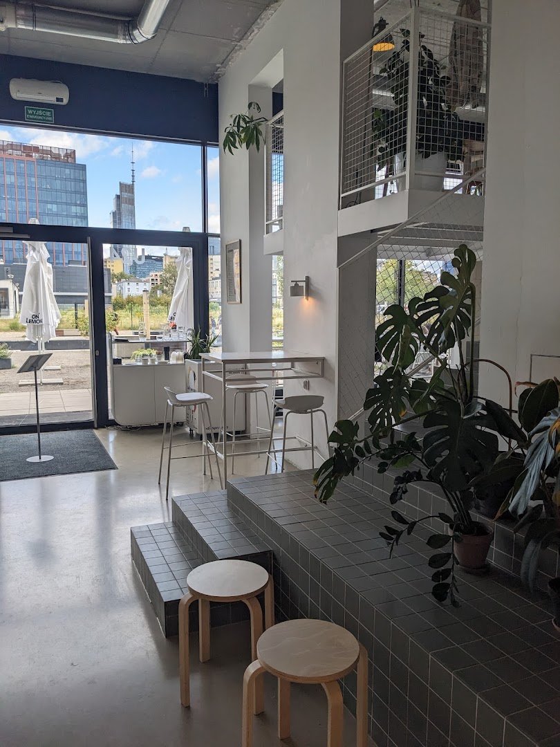 Interior of TYPIKA, specialty coffee shop in Warsaw