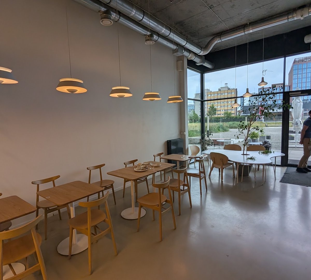 Interior of TYPIKA, specialty coffee shop in Warsaw