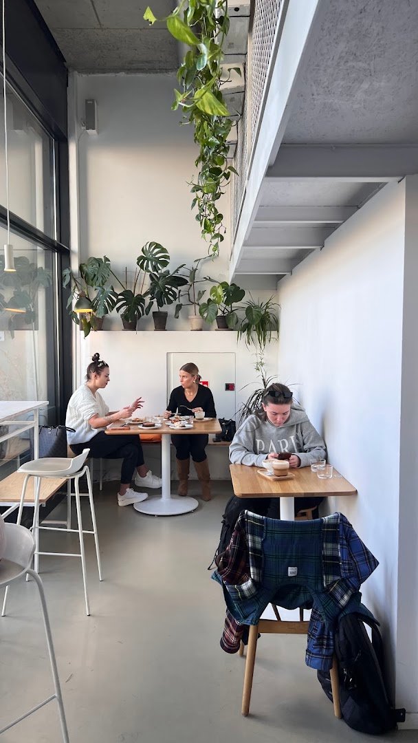 Interior of TYPIKA, specialty coffee shop in Warsaw