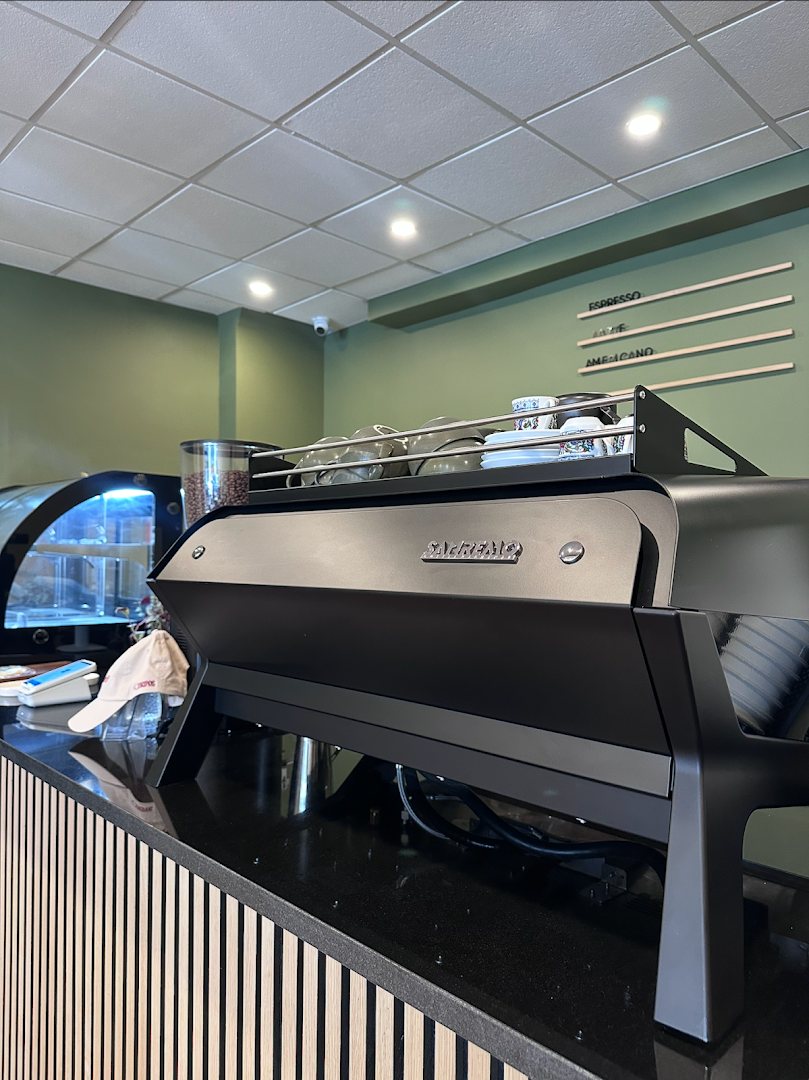 Interior of Cova Coffee, specialty coffee shop in Newark