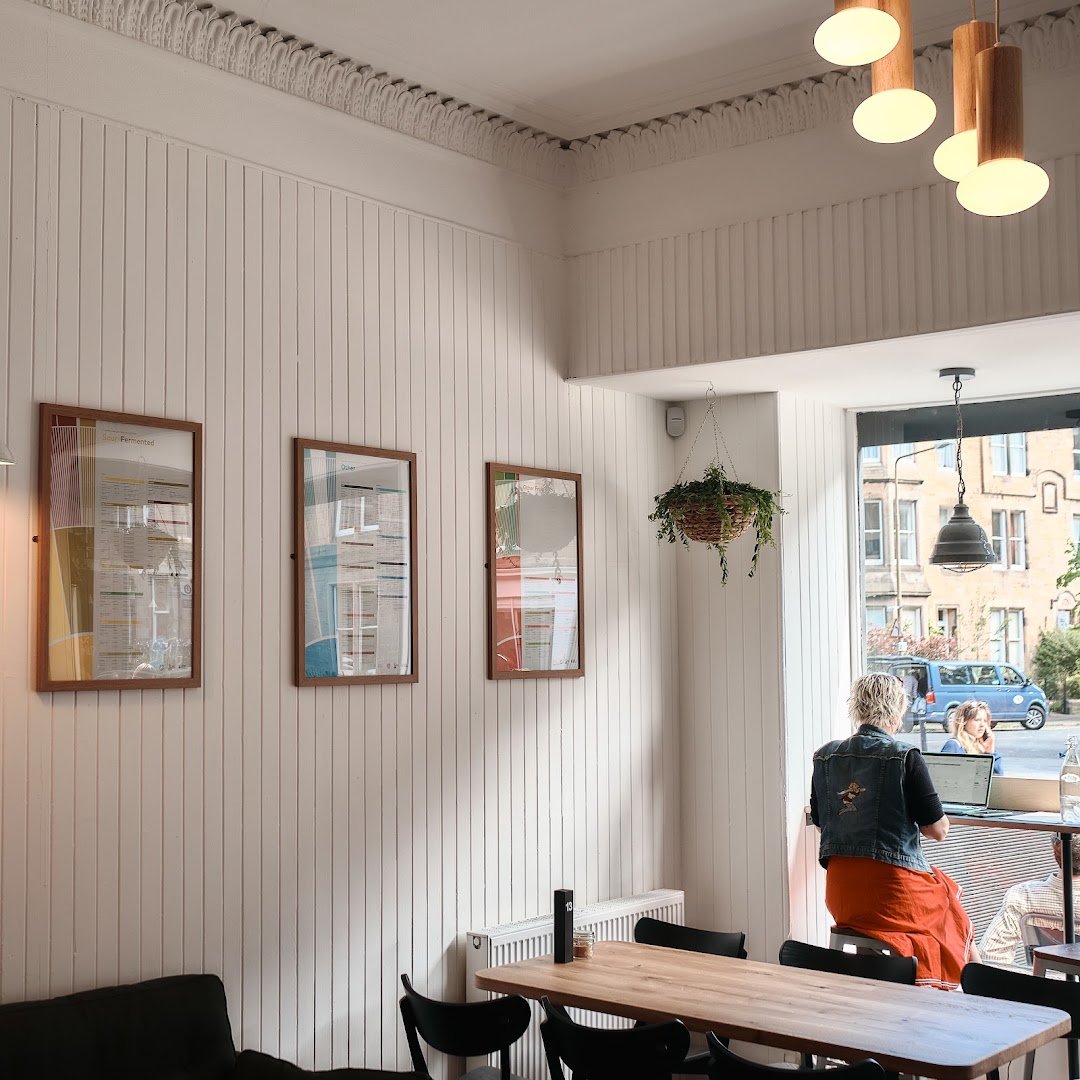 Interior of Machina Coffee - Marchmont Cafe, specialty coffee shop in Edinburgh