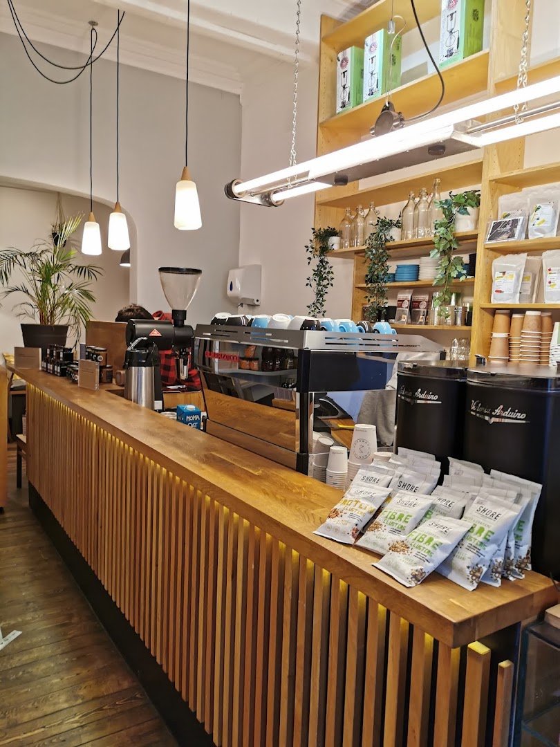 Interior of Machina Coffee - Marchmont Cafe, specialty coffee shop in Edinburgh