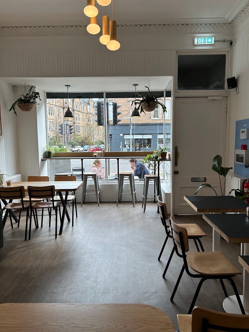 Interior of Machina Coffee - Marchmont Cafe, specialty coffee shop in Edinburgh