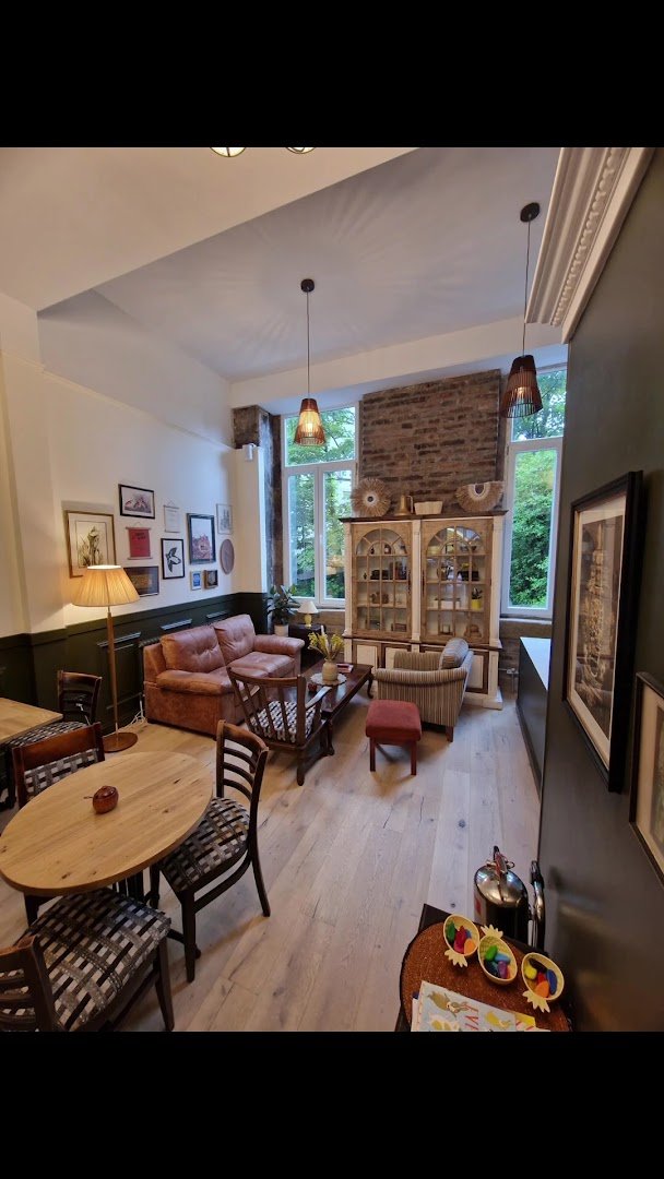Interior of Roasters - Artisan Cafe, specialty coffee shop in Edinburgh