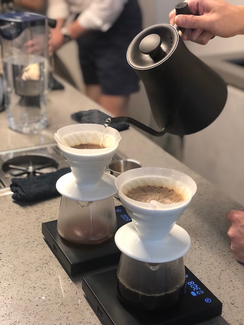 Interior of Grey Area Coffee Roasters, specialty coffee shop in Singapore