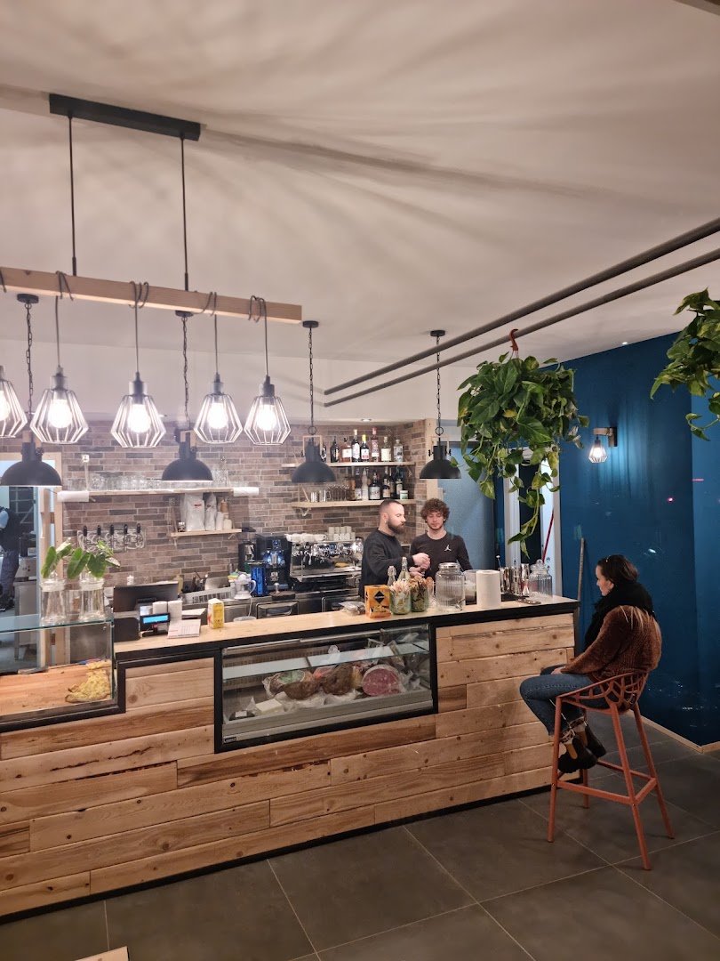 Interior of RADICI Social Food, specialty coffee shop in Rome