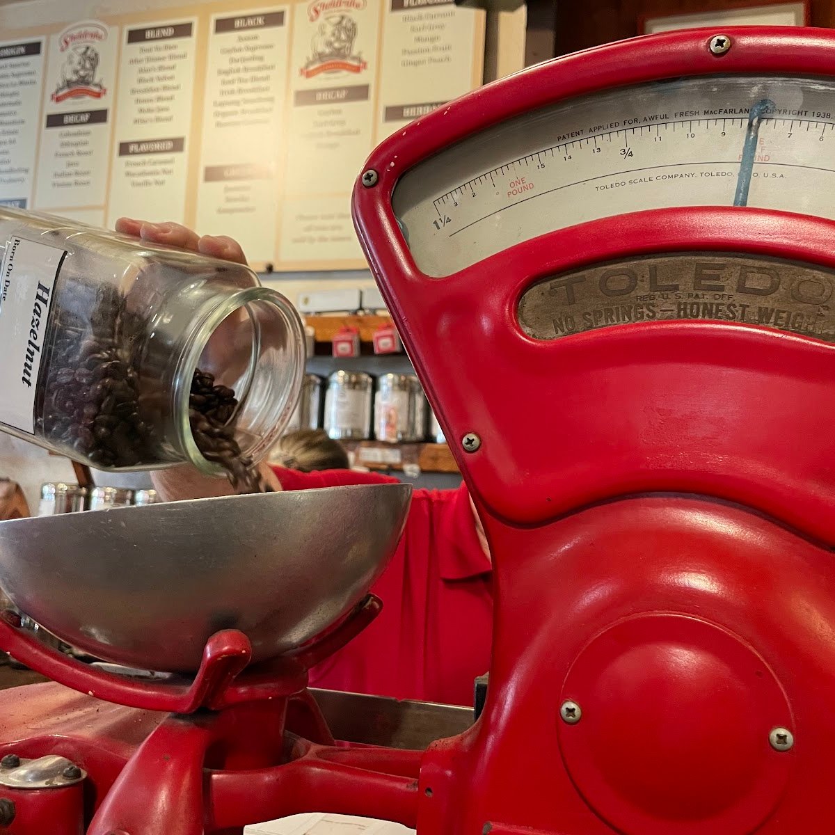 Interior of Sheldrake Coffee Roasting, specialty coffee shop in Los Angeles