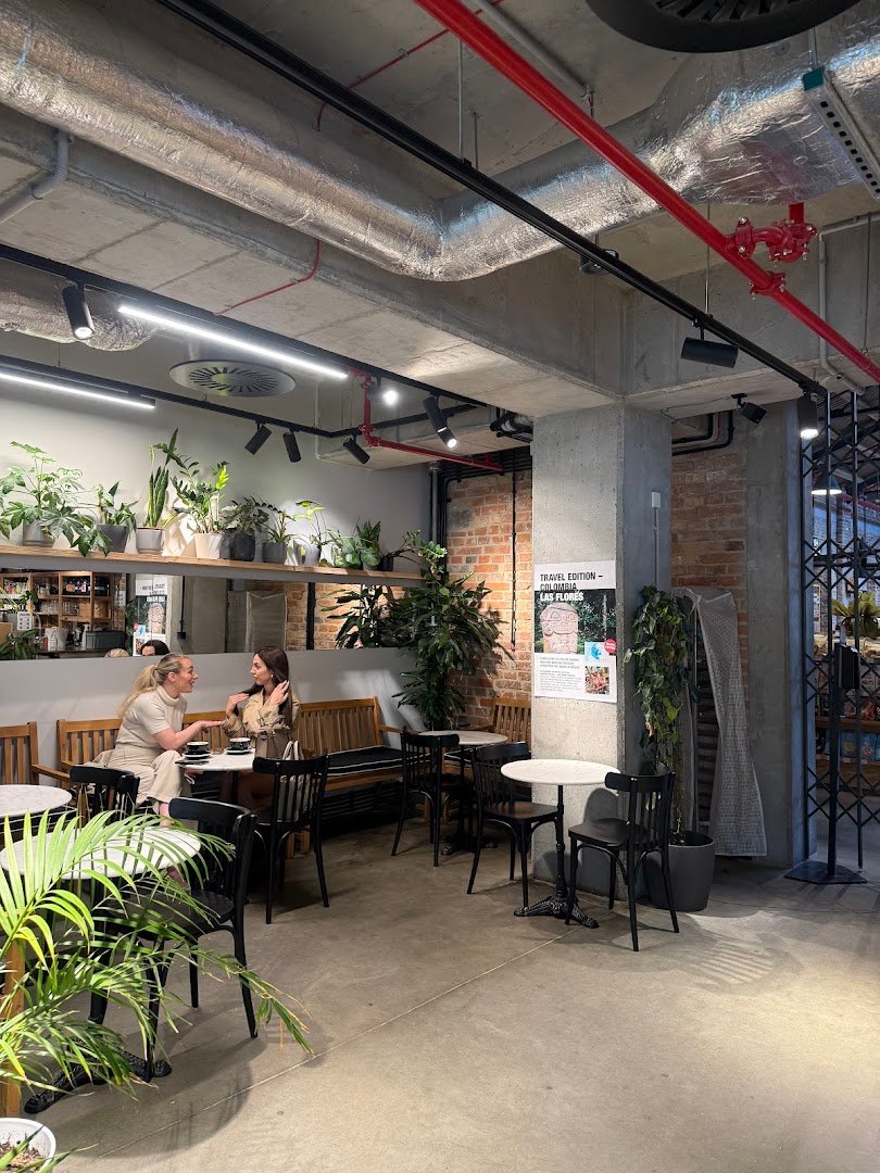 Interior of JAVA CAFE Speciality Roasters, specialty coffee shop in Warsaw