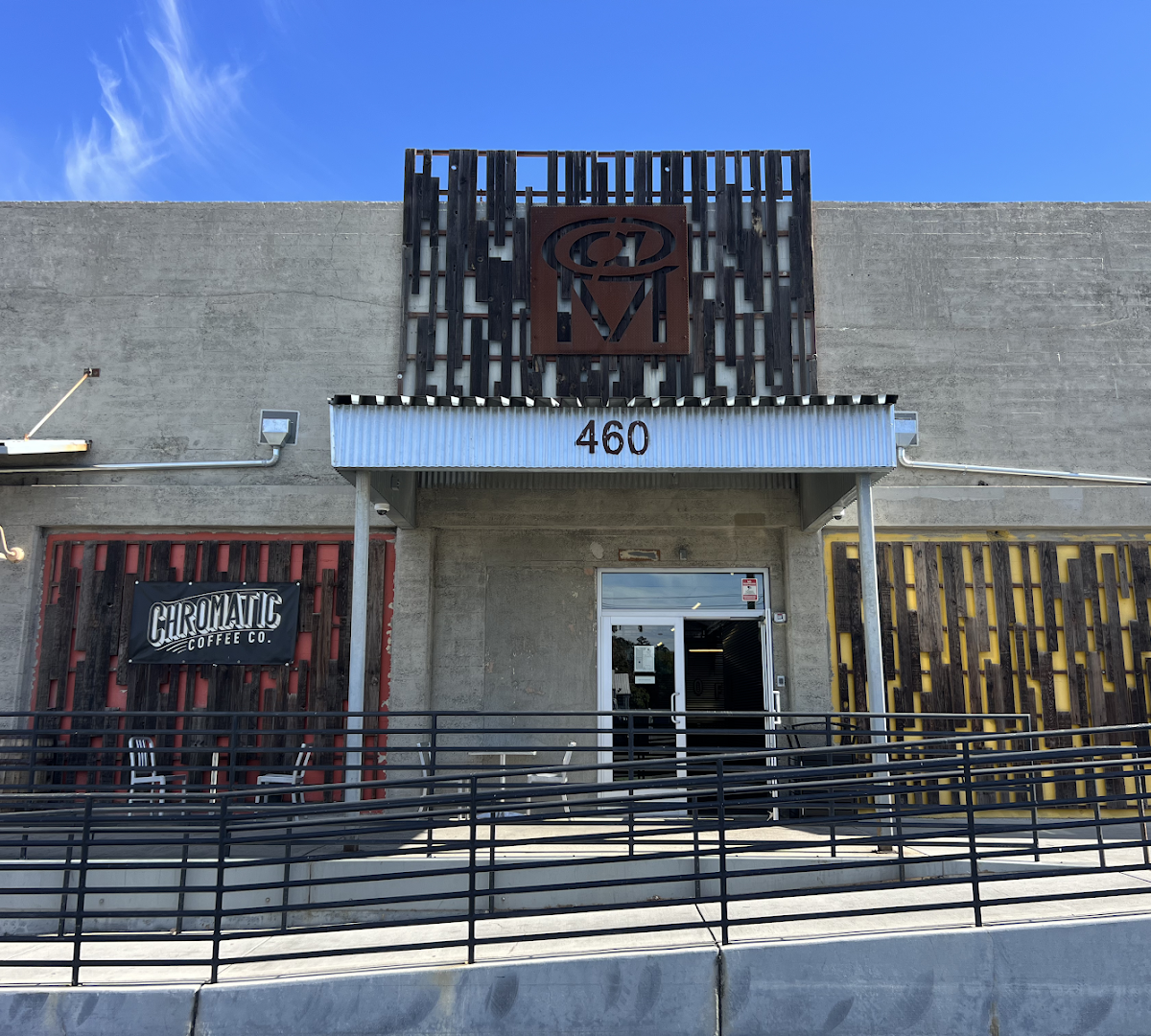 Storefront of Chromatic Coffee Co., specialty coffee shop in San Jose