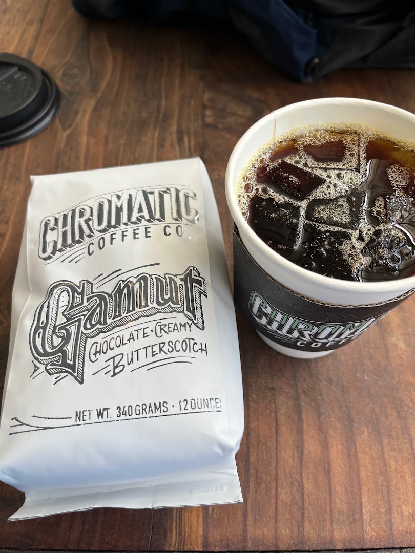 Coffee at Chromatic Coffee Co., specialty coffee shop in San Jose