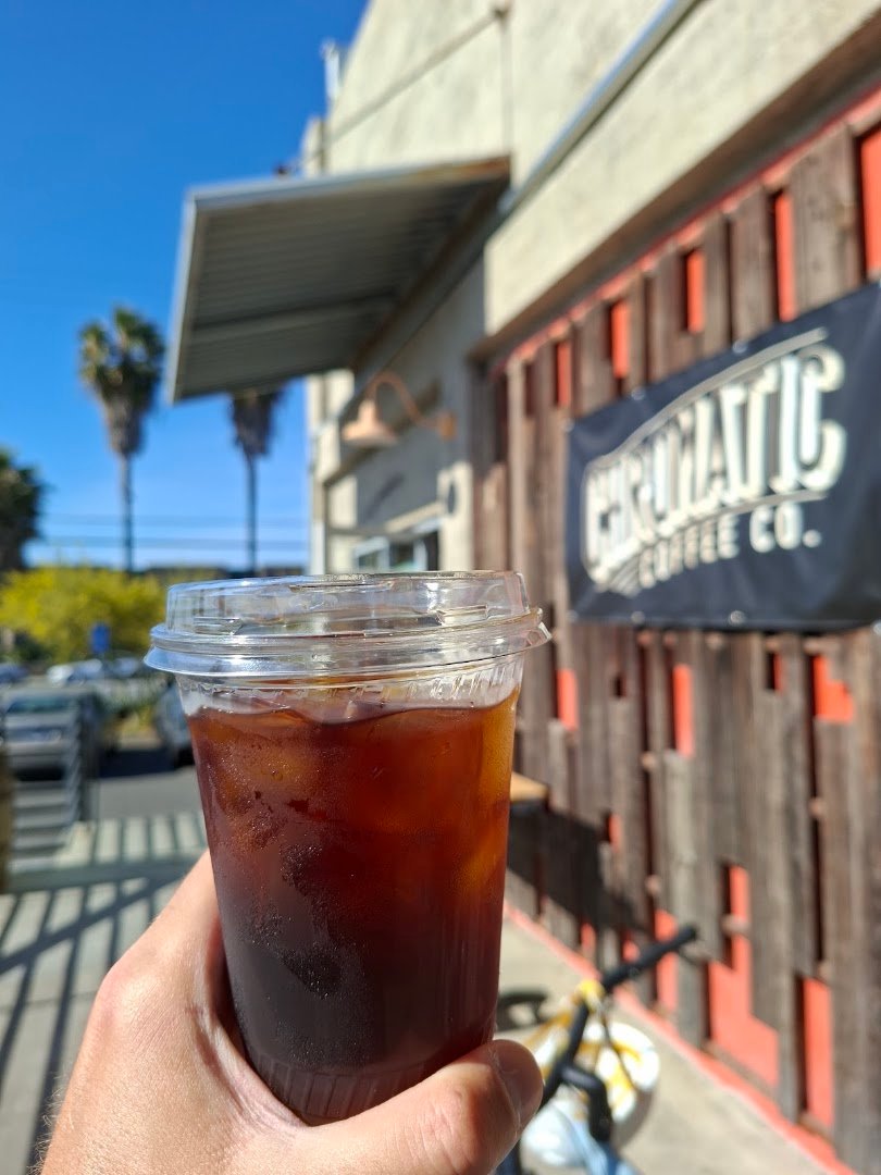 Coffee at Chromatic Coffee Co., specialty coffee shop in San Jose