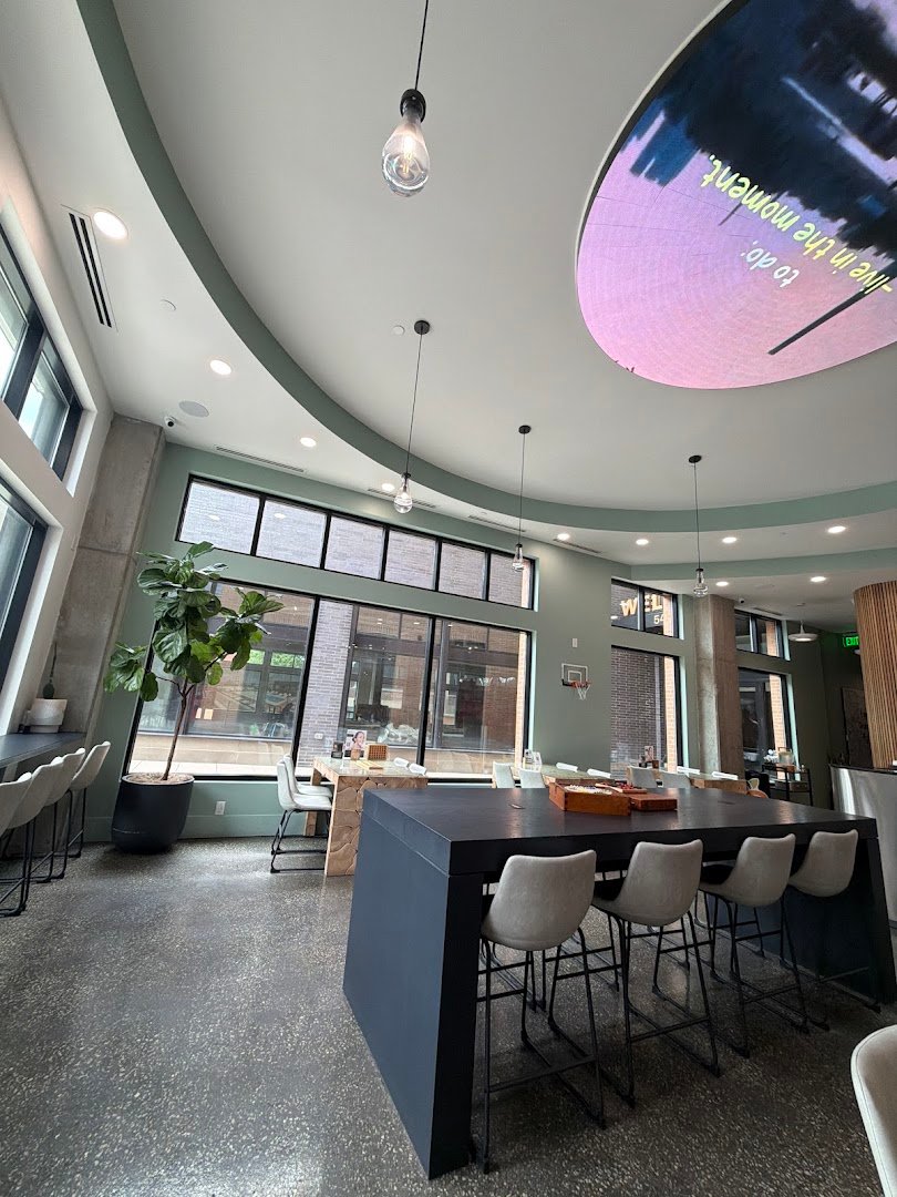 Interior of PureFyx Health Bar, Coffee Shop & Juicery, specialty coffee shop in Cleveland