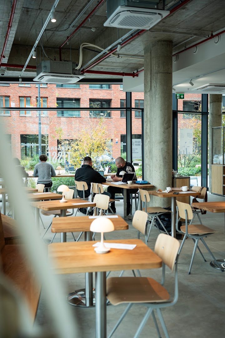 Interior of TISSE Bakery Smíchov, specialty coffee shop in Prague