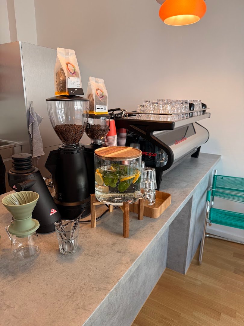Interior of ANOTHER Cafe & Concept Store, specialty coffee shop in Zurich