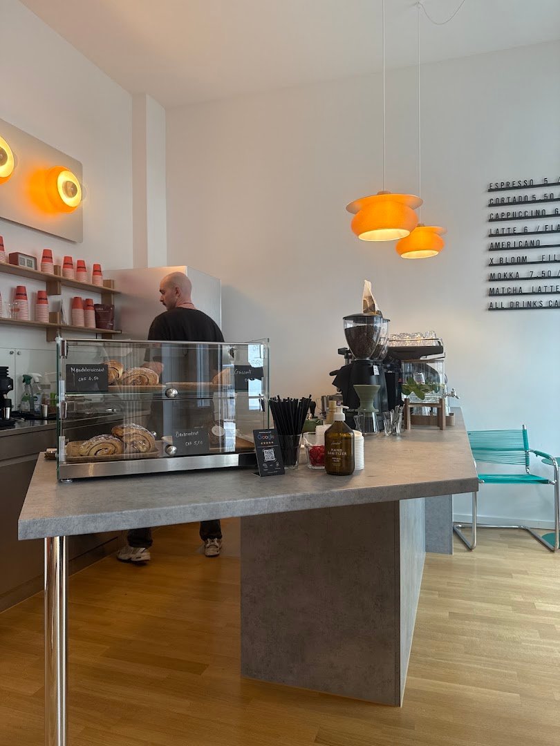 Interior of ANOTHER Cafe & Concept Store, specialty coffee shop in Zurich