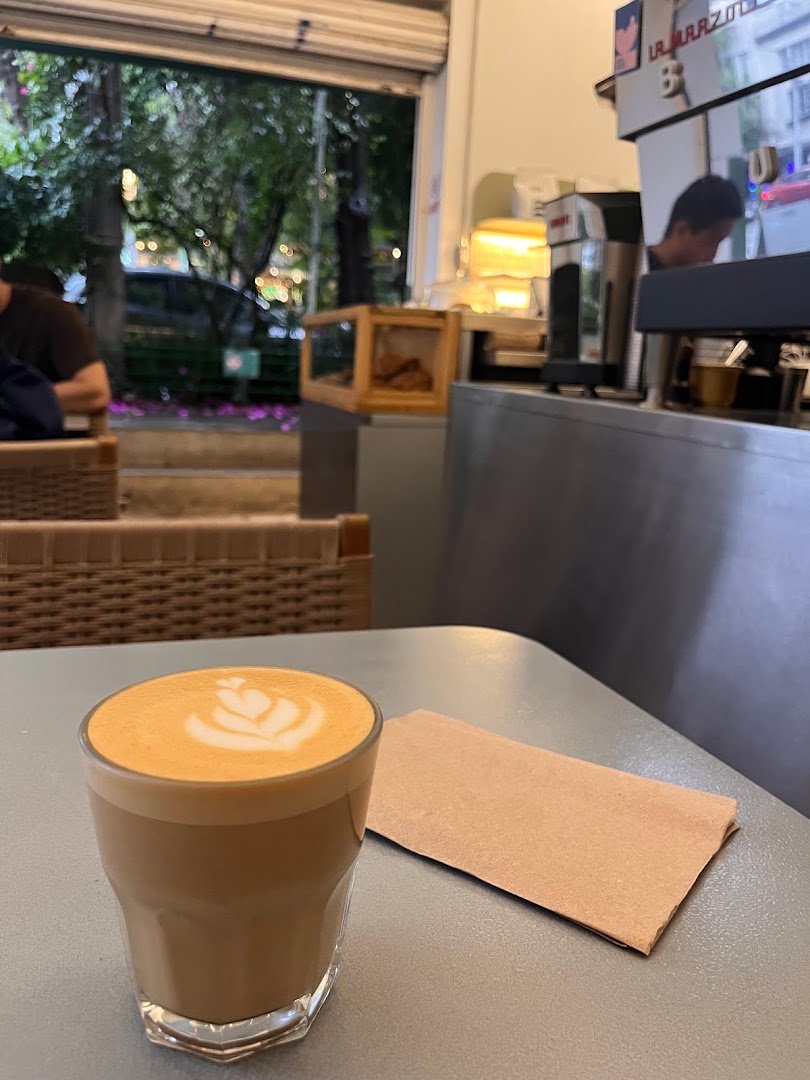 Coffee at BUNA Condesa, specialty coffee shop in Mexico City