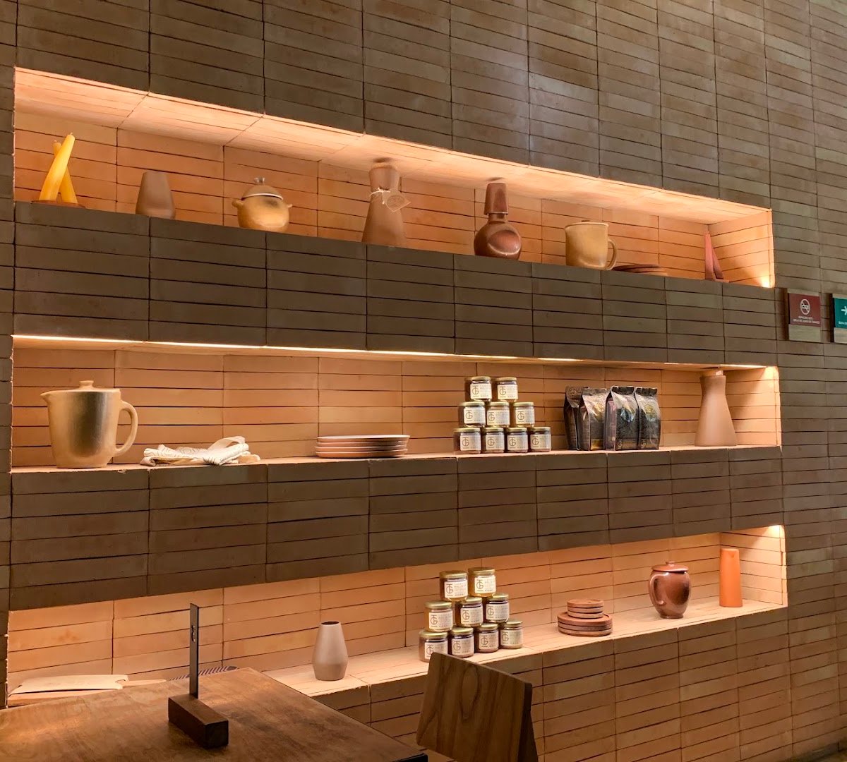 Interior of Tierra Garat, Hidalgo, specialty coffee shop in Mexico City
