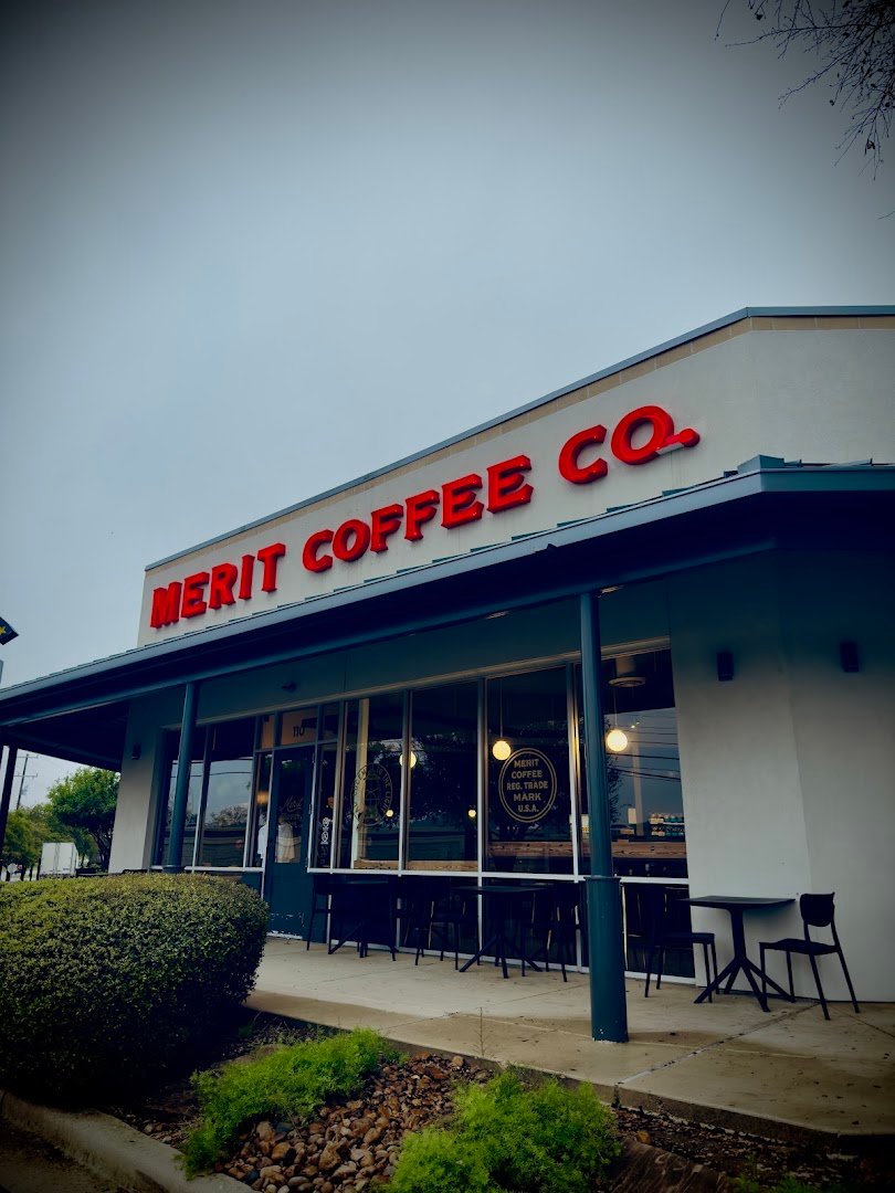 Storefront of Merit Coffee, specialty coffee shop in San Antonio