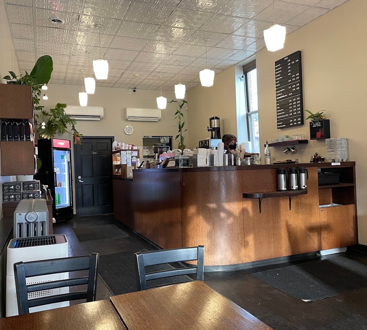 Interior of Gimme! Coffee - Cayuga St., specialty coffee shop in Ithaca