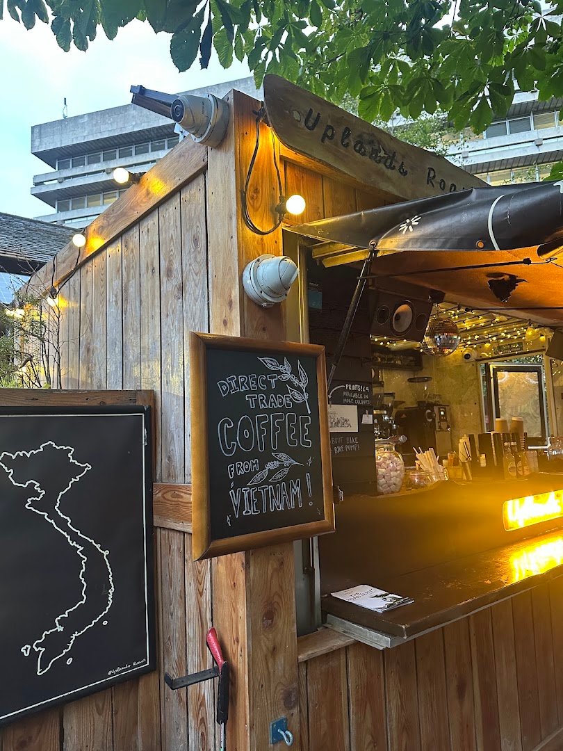 Storefront of Uplands Roast, specialty coffee shop in Edinburgh