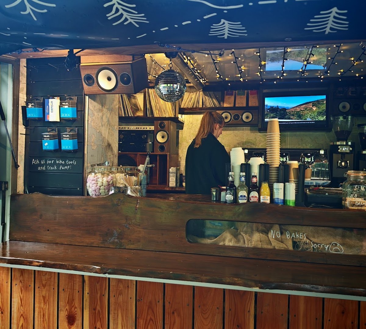 Interior of Uplands Roast, specialty coffee shop in Edinburgh