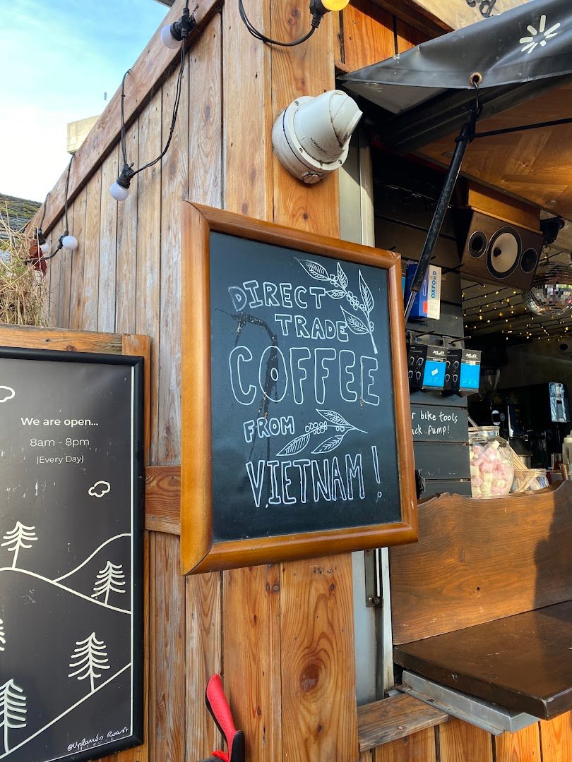 Signage at Uplands Roast, specialty coffee shop in Edinburgh